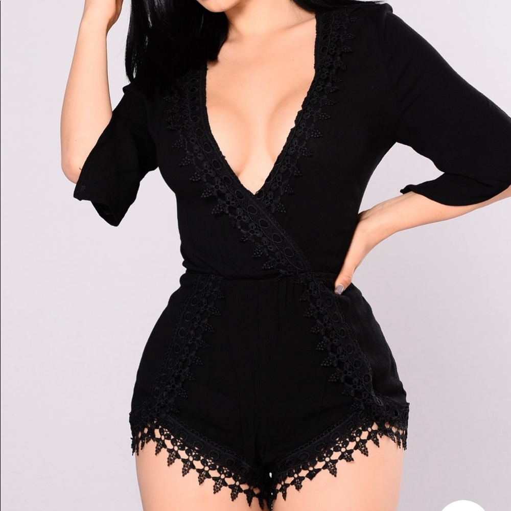 Black selfless romper